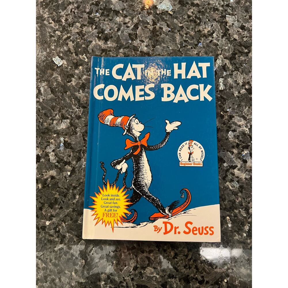 The Cat In the Hat Comes Back vintage hardcover book
